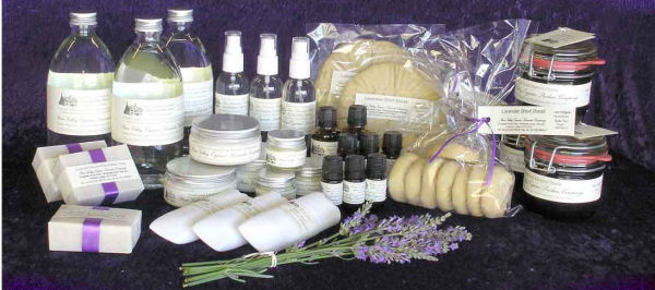 Organic lavender oil and farm products